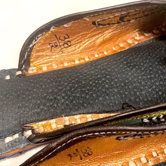 Vintage artisan handmade mule slippers - Picture 4 of 6